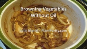 browing onions without oil cooking video