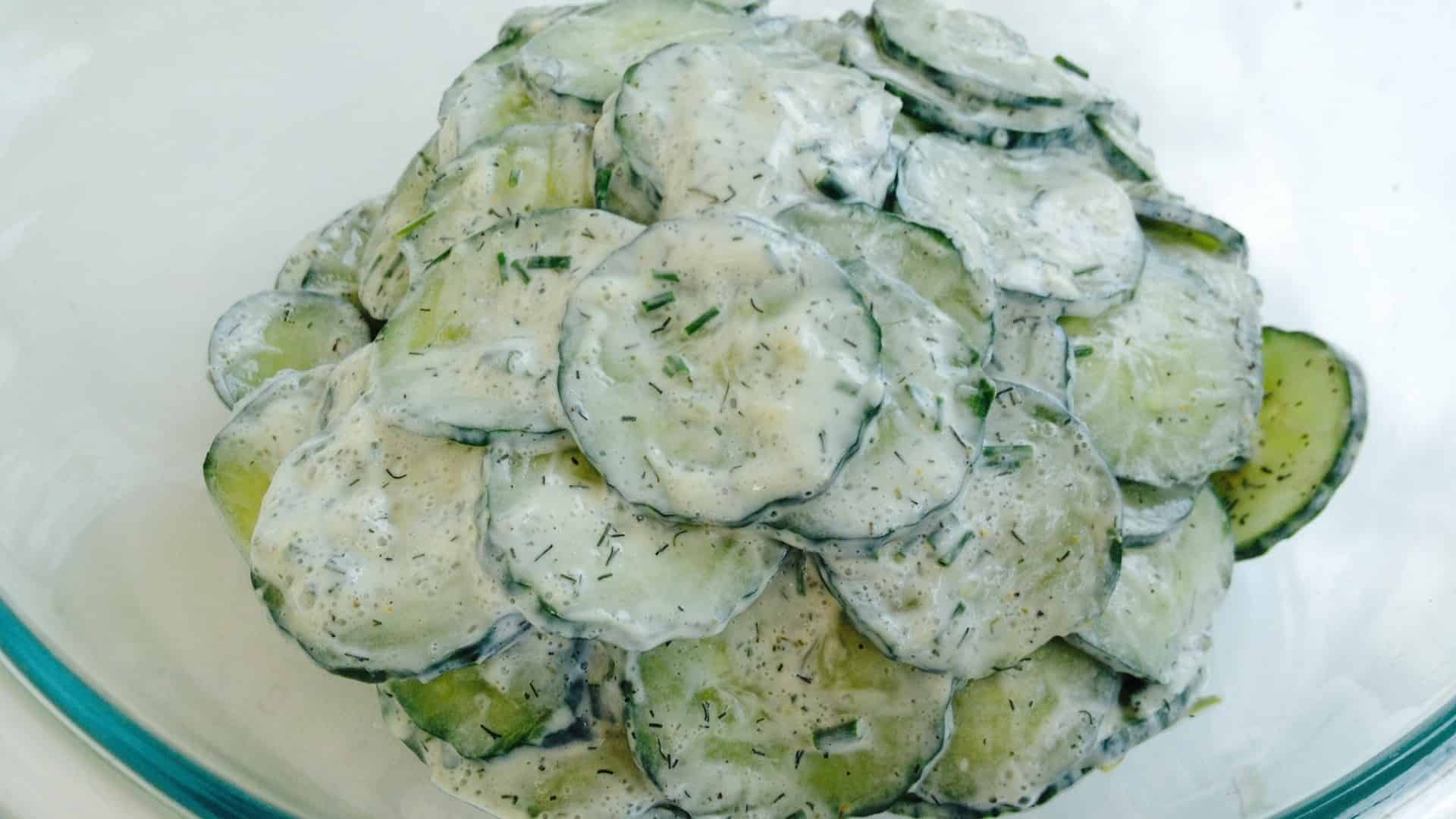 Creamy Cucumber Salad - © ProtectiveDiet.com