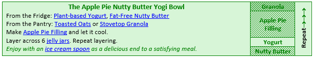 The Apple Pie Nutty Butter Yogi Bowl